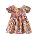 thumbnail image 2 of Économies d'Été! Robe d'Été pour Enfants, Liquidation de Robes Décontractées pour Filles, Robe Sans Manches Imprimée pour Filles, Robe Princesse à la Mode et Mignonne, Respirante, Douce et Confortable, 2 of 3