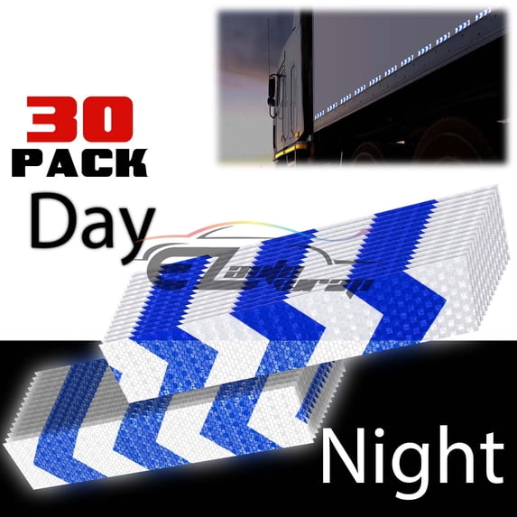 DOT-C2 Conspicuity Arrow Reflective Tape Strip 1 Foot Safety Warning Trailer RV