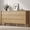 Oak, variant on HOUROM Tall 5-Drawers Dresser for Bedroom,45" H Farmhouse Large Dressers & Chest with 4 Solid Wood Legs,Storage Organizer Furniture for Bedroom(Beige)