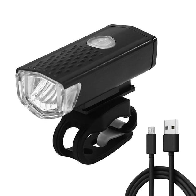 USB 300LM LED MTB faro recargable impermeable bicicleta luces negro JShteea El nuevo