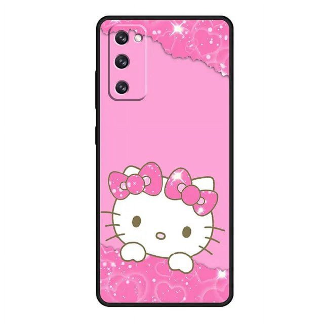 Phone Case For Samsung Galaxy S22 S21 S20 FE Ultra S10 S9 S8 Plus S10e Note 20Ultra 10Plus Shell Hello Kitty Leopard Print Love LXY