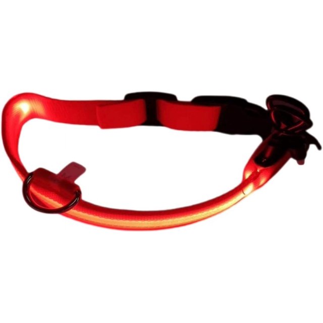 Glow in The Dark Dog Collar,Waterproof Dog Collar,Reflective Dog Collar,Dog Glow Collar,Glow Dog Collar,Dog Walking Light,Rechargeable Light Up Dog Collar