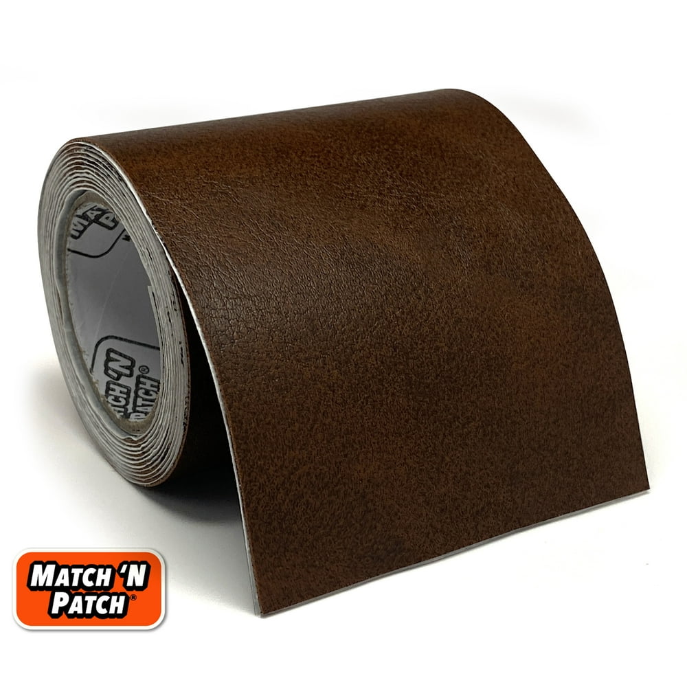 Match 'N Patch Self-Adhesive Brown Leather Repair Tape, 3 inch X 72