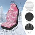 thumbnail image 7 of Uorisanigo Front Car Seat Cover - Auto Driver Seat Covers Universal Fit for Most Cars, SUVs, Trucks, and Vans, Pink Cherry Flowers Car Accessories Cushions, Breathable & Stylish, 7 of 7