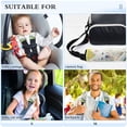 thumbnail image 5 of 2 Car Seat Belt Covers M Size 10*7.7 Inches Car Seat Belt Shoulder Pad Backpack Shoulder Pad Stroller Belt Cover White Smiling Dog, 5 of 8