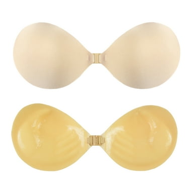 Strapless Self Adhesive Bra Strapless Push Up Silicone Bra Reusable Backless Dress Adhesive Bra Skin Color