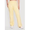 thumbnail image 3 of Women's Plus Size High Waisted Contrast Piping Pants, 3 of 4