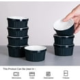 thumbnail image 2 of Soonbuy 8oz Porcelain Ramekins,Souffle Dishes Bowls for Baking, Pudding, Creme Brulee, Custard Cups, Serving Dip, Oven, Microwave and Dishwasher Safe, 2 of 7