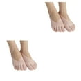 thumbnail image 3 of Langgg Comfortable Toe Socks For Women For Many Occasions Silicone Pad Low-cut Liners Socks General Size Pink 2Set, 3 of 6