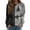 Light Gray #082, variant on Halloween Evil Smile Fall Sweatshirts Pullover for Women, Oversized Crewneck Long Sleeve Tee Top, Cozy Soft Spooky Season Casual T-Shirt Shirt, S