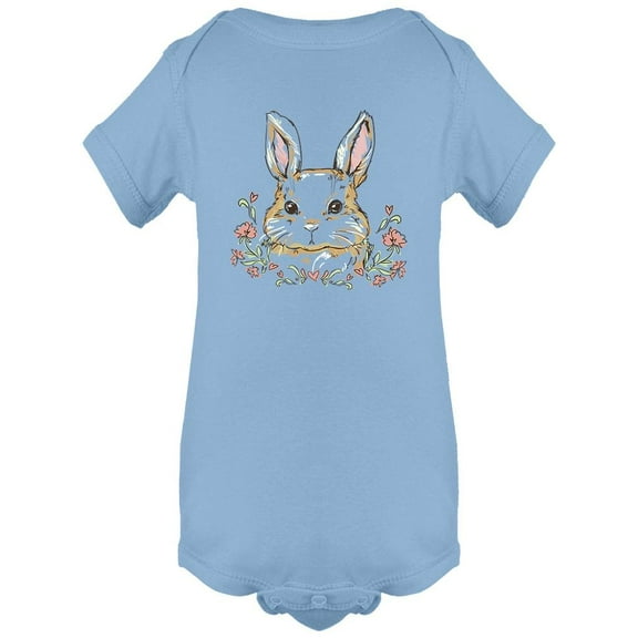 Bunny Silhouette Bodysuit Infant -Image by Shutterstock, Newborn