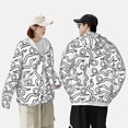 thumbnail image 5 of Picia Hand Drawn Snake Women's Men's UPF 50+ Sun Protection Hoodie Shirt Long Sleeve SPF Fishing Outdoor UV Hiking Lightweight Shirts-, 5 of 9