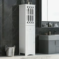 thumbnail image 2 of Modern Tall Bathroom Storage Cabinet with Doors Drawers, Wood Floor Freestanding Organizer for Bedroom Living Room, 2 of 11