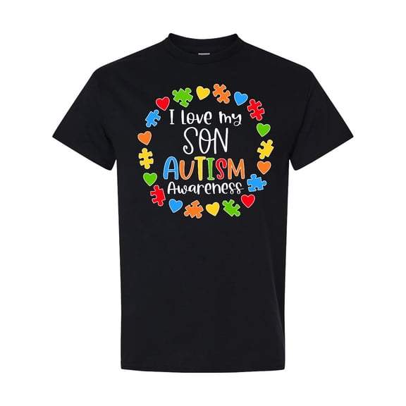 Inktastic I Love My Son Autism Awareness T-Shirt