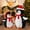 Red, variant on LIFERECORD 2PC Lighted Penguin Family, 3ft Pop-Up Outdoor Christmas Holiday Decoration w/ 150 LED Lights, Multicolored Lights - Red