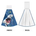 thumbnail image 2 of Sikiie Great White Shark Hand Towel with Loop Hanging Towel Absorbent Tie Towels for Kitchen Tea Bar Bathroom Decor, 2 of 7