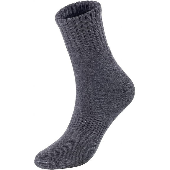 Lian LifeStyle Premium Children's 1 Pair Cotton Sports Socks, Size 3Y-5Y, JH0105, Color Grey