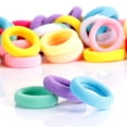 thumbnail image 3 of Hair Ties for Baby Toddler Elastics 100 PCS 10 Colors Scrunchies OuchlessCotton Small Soft No Crease Mini Hairbands Kids Ponytail Holder for Infants(0.8\\, 3 of 5