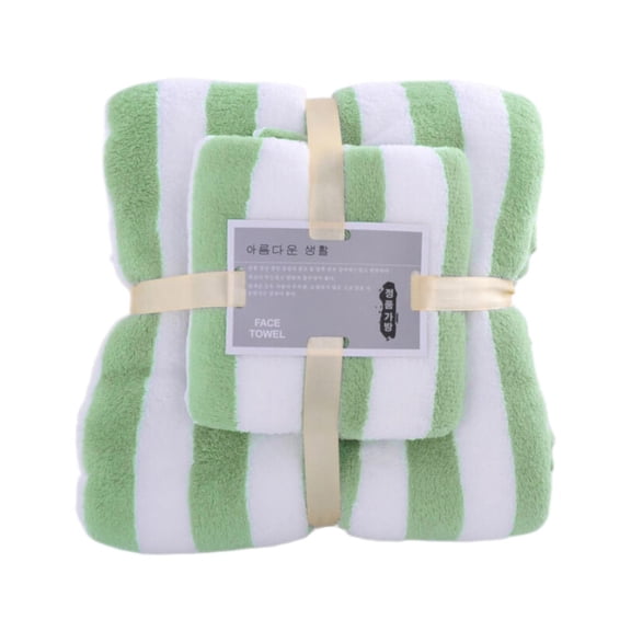 BIZHUA Soft Towel Set 1 Bath Towels1 Hand Towels Super Soft Premium Family Microfiber Bath Towel Set Microfiber Coral Velvet Highly Absorbent Towel for Bath Fitness Bathroomtowel X1