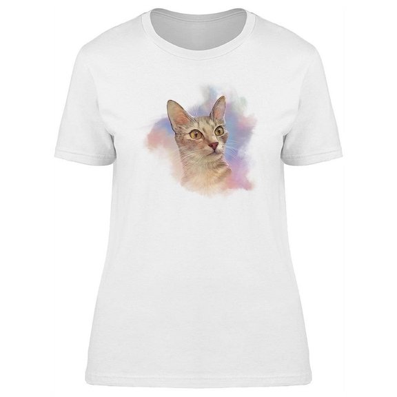 Art Kitten With Green Eyes T-Shirt Women -Image by Shutterstock, Female x-Large