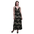thumbnail image 1 of Bimba Bird Printed Adjustable Spaghetti Strap Long Maxi Dress Summer Beachwear-XX-Large, 1 of 6