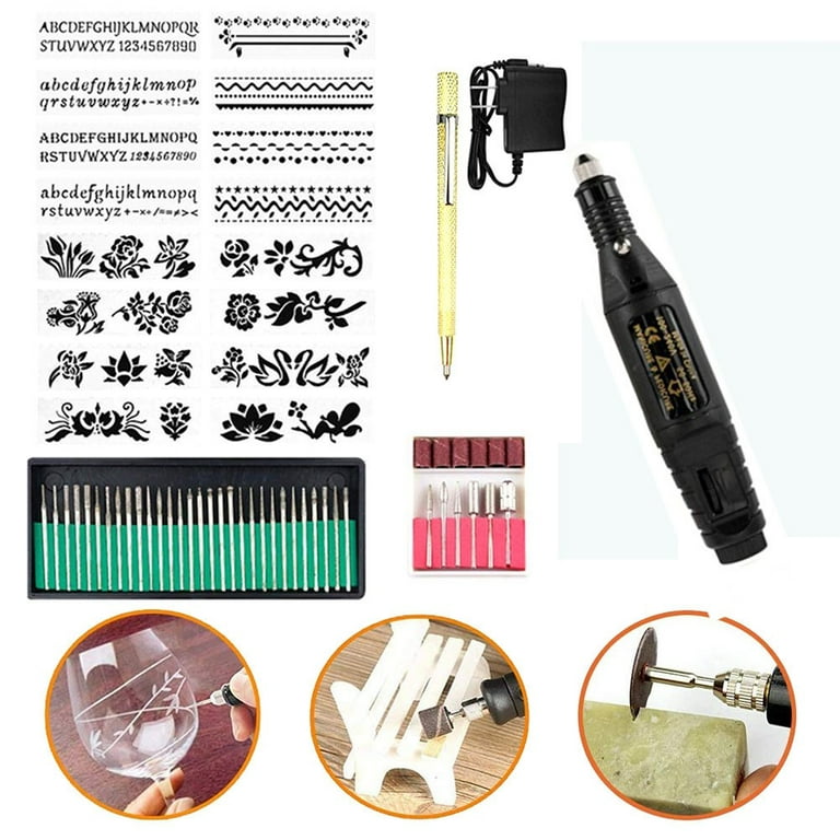 Ruibeauty 71Pcs Electric Engraving Pen Set Set Engraving Tools Metal  Engraving Machine Kit 