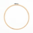 thumbnail image 3 of 10 pc Embroidery Hoops Bamboo Circle Cross Stitch Hoop Ring for Embroidery and Cross Stitch Antique White 200x10mm Inner Diameter: 180mm, 3 of 3