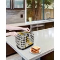 thumbnail image 3 of Daisy Floral Small Toaster Cover 2 Slice, Kitchen Appliance Covers, Bee Gnomes Flowers Black White Plaid Toaster Oven Cover with Loop, Bread Machine Cover Polyester Dust Cover Protection, 3 of 4