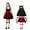 Wine, variant on KAUOD Teen Girls 4pc Cute Dirndl Dress Outfits Oktoberfest Traditional Performance Midi Dresses with Hairband Skirts Socks