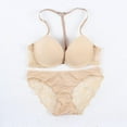 thumbnail image 1 of EIMELI Wuffmeow Womens Front Closure Lace Racer Back Racerback Push Up Bras Seamless Bra set, 1 of 6