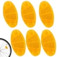 thumbnail image 1 of Reflectores de bicicleta amarillos, accesorios de ojos de gato, paquete de 6 accesorios para bicicleta con fuerte función de reflexión, reflectores de bicicleta para todos los tamaños de, 1 of 7