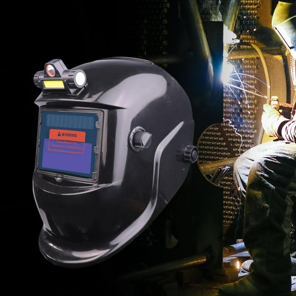 Casco de soldadura de oscurecimiento automático, Casco de soldadura a prueba de salpicaduras resistente al calor para Cola escudo de soldadura
