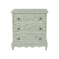 thumbnail image 1 of Home Fare Hand Painted 3-Drawer Accent Chest in Weathered Sage Green, 1 of 6