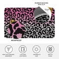 thumbnail image 4 of Pink Gray Ombre Leopard Doormat Outdoor Entrance 18"x30", Modern Abstract Art Aesthetics Absorb Moisture Dirt Door Mats, Non-Slip Rubber Backing Floor Mats Indoor, Low-Profile Front Door Rugs, 4 of 9