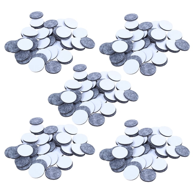 250Pcs de Forma Redonda Silla Mesa Muebles Pierna Fieltro Mat Pad Gris