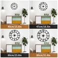 thumbnail image 3 of Reloj de pared Mee 2ou, grande, 47 cm, decoración vintage para sala de estar, 3 of 7