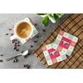 thumbnail image 3 of Caroline's Treasures CK5251FC Hungarian Grey Steppe Cow Love Foam Coaster Set of 4, Red, 3 1/2 x 3 1/2, multicolor, 3 of 4