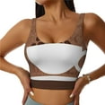 thumbnail image 2 of Uemuo Coffee Cafe Cup Pattern Women's Sports Bra - High Impact Support, Breathable, and Comfortable Athletic Bra for Running, Yoga, and Workouts, 2 of 9