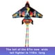 thumbnail image 4 of Kite Avión Forma Portátil Individual Línea Al Aire Libre Cometas Volares Para Niños Adultos Juguete Vidrio Acero Acero Poliéster Tela Mosca Juguetes Gris 1.7x2.8m Kearding FN009788-04, 4 of 7