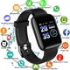 thumbnail image 2 of YOU ER MEI Smartwatch Reloj Deportivo IP67 Inteligente, frecuencia cardíaca y presión Arterial,Contador Pasos para Mujeres y Hombres, Visualización táctil a Color, 12 Modos Deportivos, 2 of 5