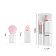 thumbnail image 2 of Juego de 8 brochas de maquillaje portátiles para viajes, brochas en ángulo, brochas para sombras de ojos, esponjas de belleza, brochas para mezclar bases y labios, 2 of 6