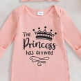 thumbnail image 5 of mgoYE Newborn Baby Girl Outfit Sweatshirt Romper Long Sleeve Jumpsuit Preemie Coming Home Outfit(Pink,3-6 Months), 5 of 6