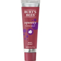 Burt's Bees 100% Natural Squeezy Tinted Lip Balm with Beeswax, Berry Sorbet, 1 Tube