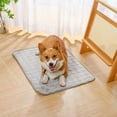 thumbnail image 4 of Summer Dog Cooling Mat & Sleeping Pad, Pet Summer Pads Cat Ice Silk Self Bed Sleeping Washable & Portable Cushion Home or Outdoor for Kennel/Sofa/Bed/Floor/Car Seats Small Medium Large Dogs Cats, 4 of 4