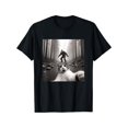 thumbnail image 1 of Funny Surprised Scared Cat Selfie With Sasquatsch Bigfoot T-Shirt Tops Tee, 1 of 7