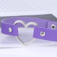 thumbnail image 4 of Gargantilla de aleación de corazón para mujer, collar punk de corazón hueco FleinngHoz JD710495540, 4 of 7
