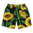 thumbnail image 4 of Bixox Men's Sunflower printing Casual Classic Fit Short Summer Beach Shorts, 4 of 6