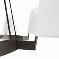 thumbnail image 4 of Modway Surround 8-Light Metal and Fabric Chandelier in White/Bronze, 4 of 7