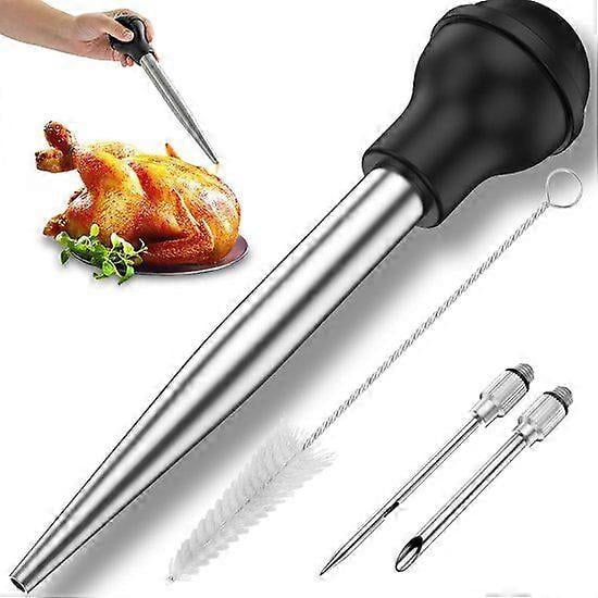 Stainless Steel Turkey Needle - Turkey Dripper - Drip Syringe - Meat Marinade