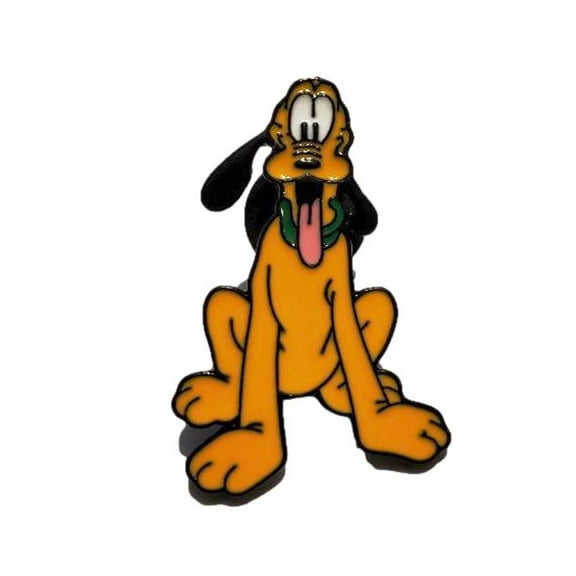Pluto Cartoon Character 1.25 Inches Tall Enamel Metal Pin